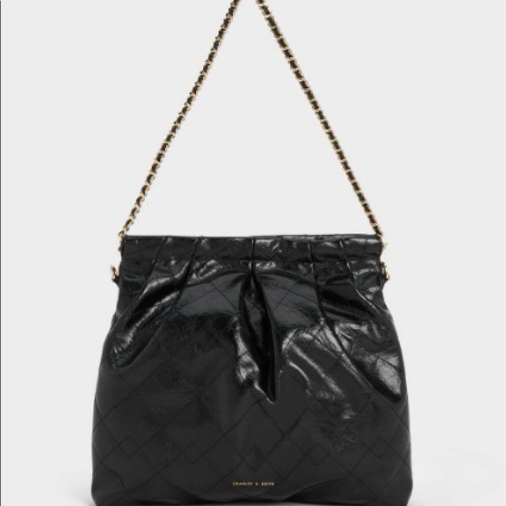 charles & keith duo chain shoulder bag - medium